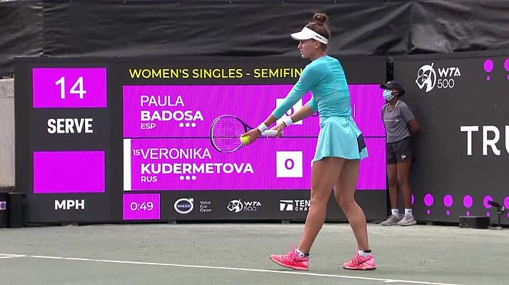 WTA Torneo Charleston. 2ª Semifinal: Badosa - Kudermetova