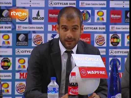  - Pep: 'El Getafe fue un gran equipo'