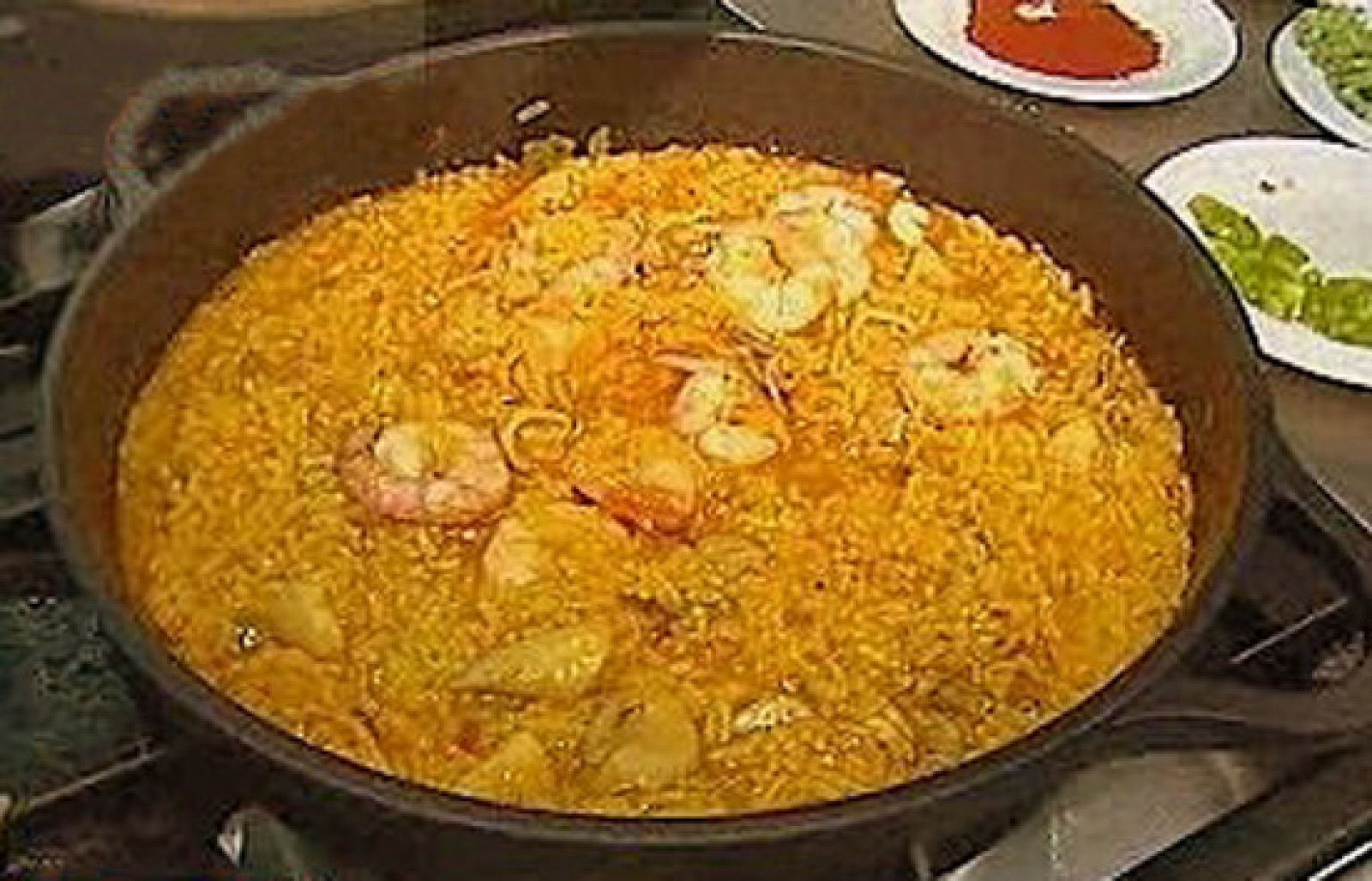 España Directo - Arroz con gambas y chipirones - RTVE Cocina | Ver