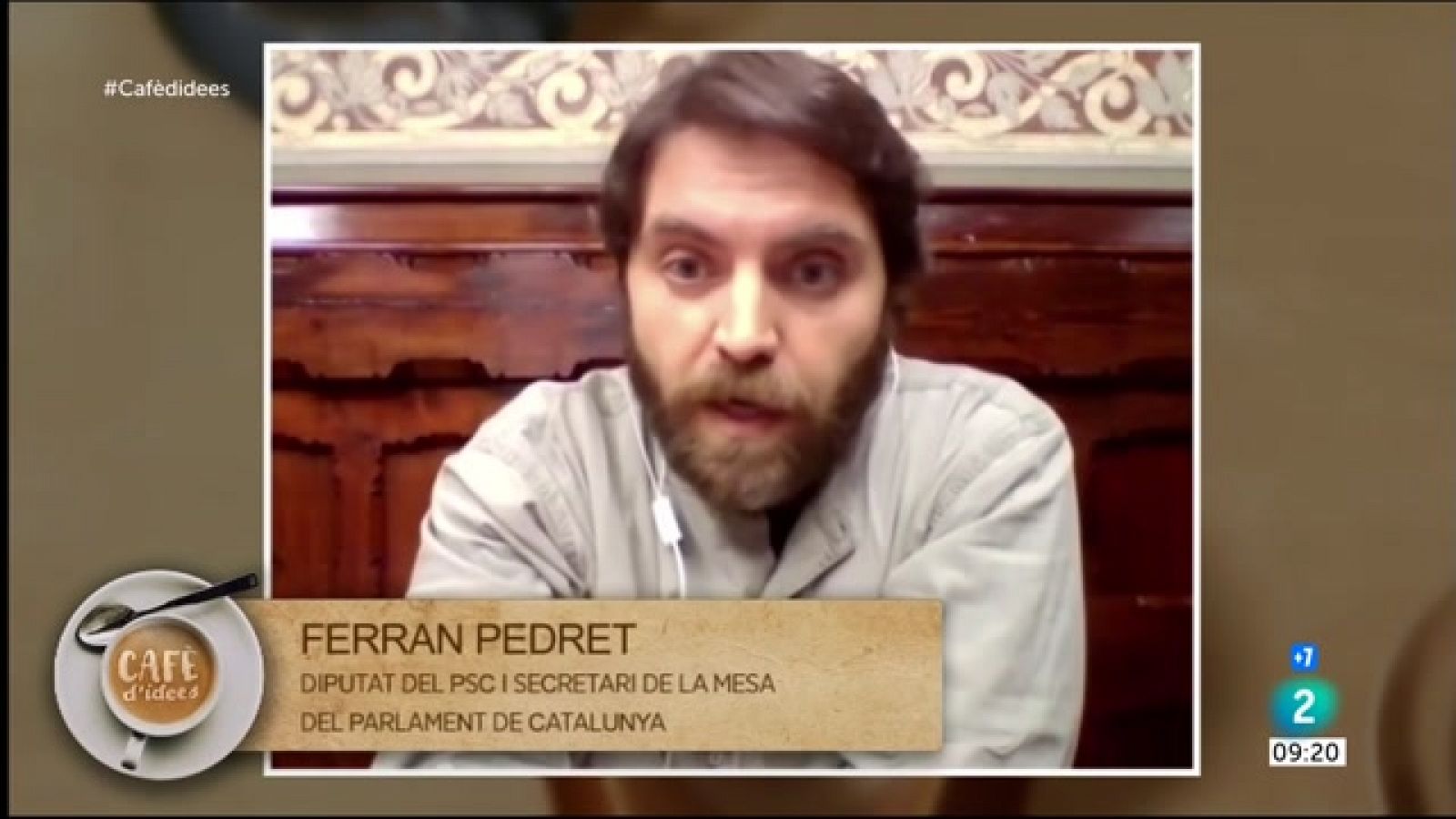 Cafè d'idees | Pedret: "Apartar Cuevillas és una estratègia per dinamitar la legislatura" - RTVE Catalunya