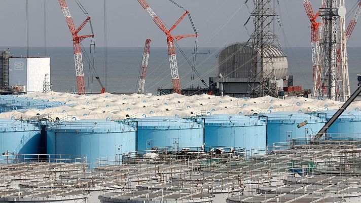 Telediario 1 - Japón verterá al mar el agua tratada en la central de Fukushima