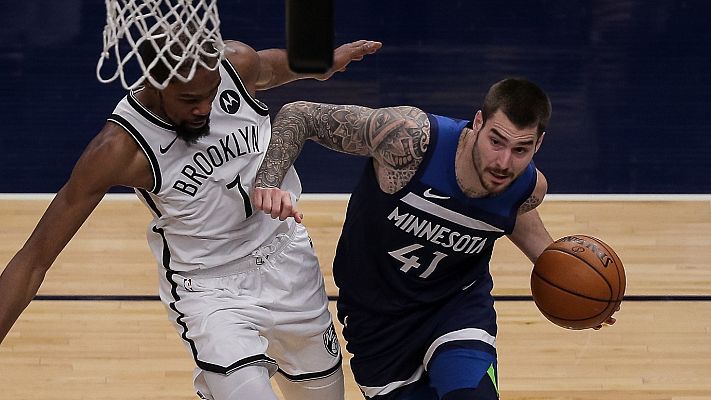 Telediario 1 - Derrota por paliza de Timberwolves ante Brooklyn