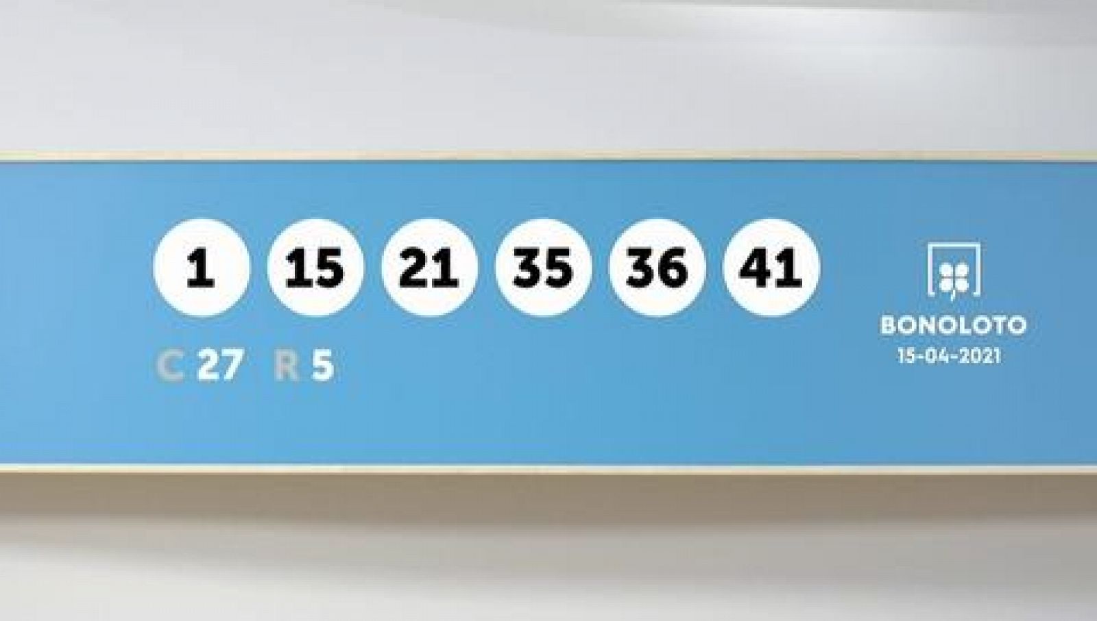 Sorteo de la Lotería Bonoloto del 15/04/2021 - Ver ahora