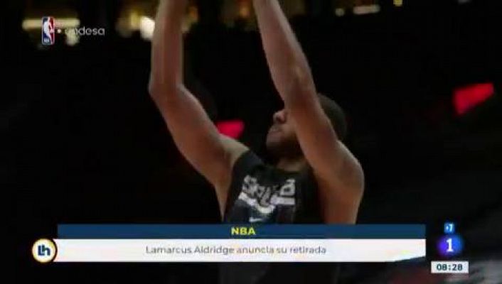 Telediario 1 - LaMarcus Aldridge se retira por un problema de corazón