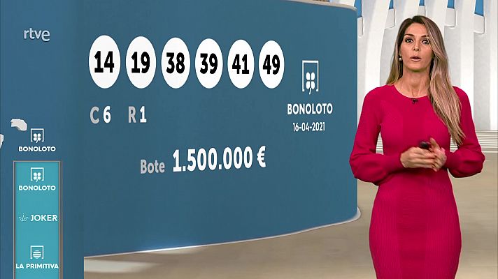 Sorteo de la Bonoloto y Euromillones del 16/04/2021