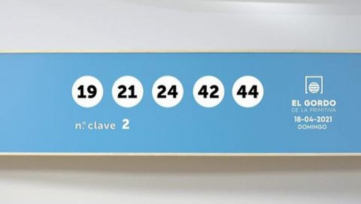 SELAE - Sorteo de la Lotería Gordo de la Primitiva del 18/04/2021