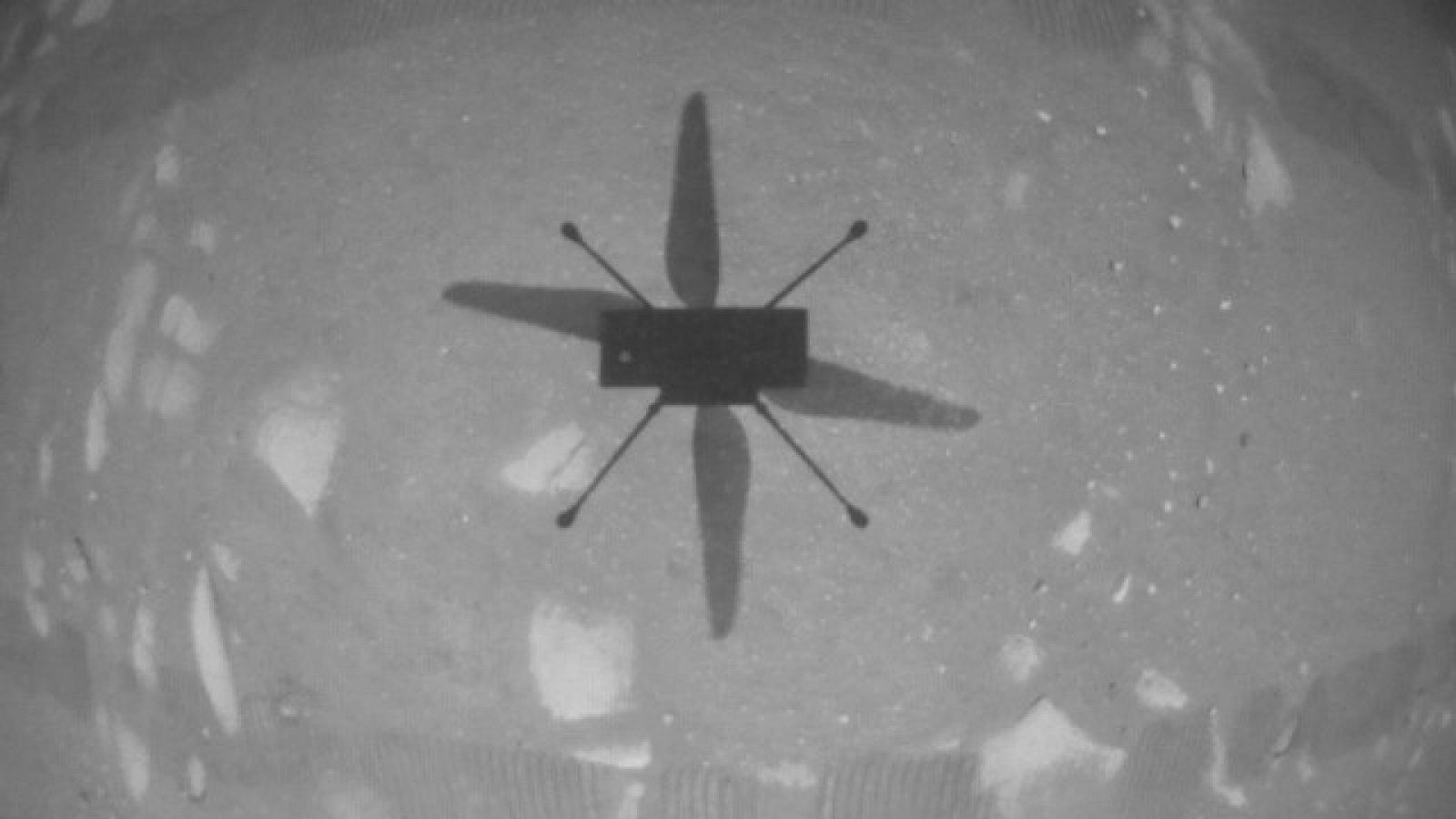 El helicóptero Ingenuity de la NASA hace historia al volar, por primera vez, en Marte