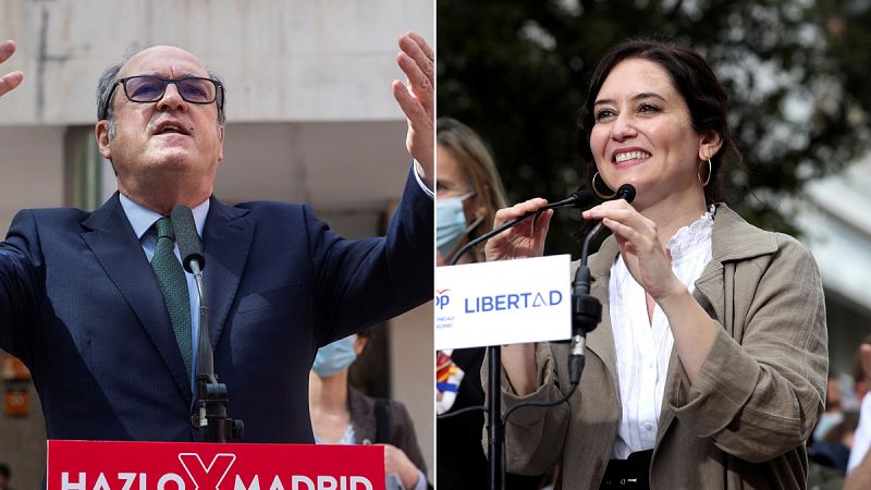 Reproches mutuos entre Gabilondo y Ayuso en una jornada marcada por las propuestas de los candidatos