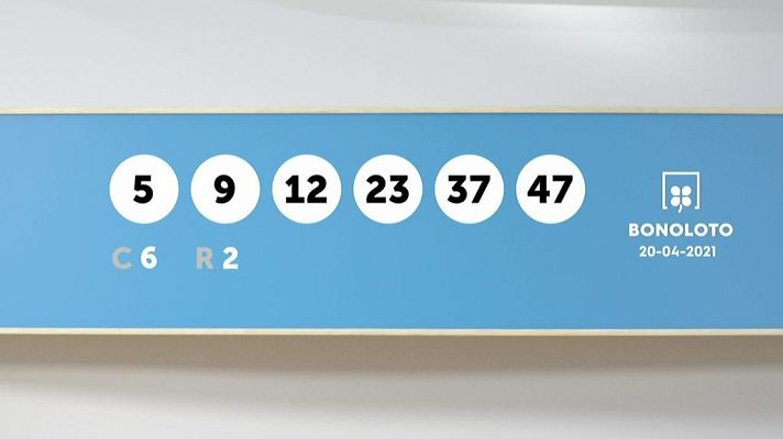 SELAE - Sorteo de la Lotería Bonoloto y Euromillones del 20/04/2021