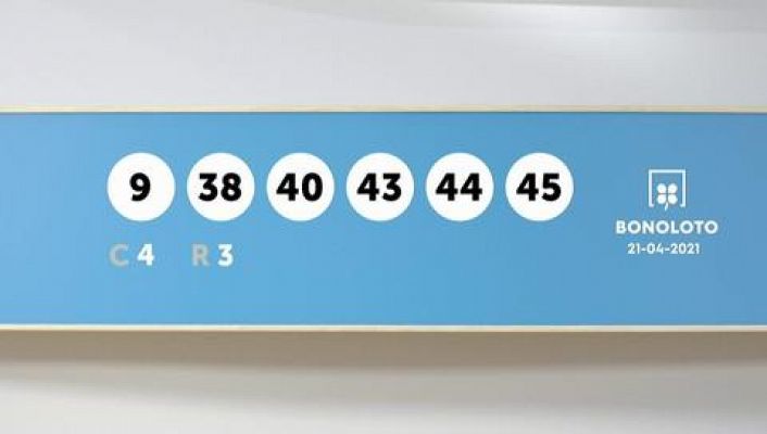 SELAE - Sorteo de la Lotería Bonoloto del 21/04/2021