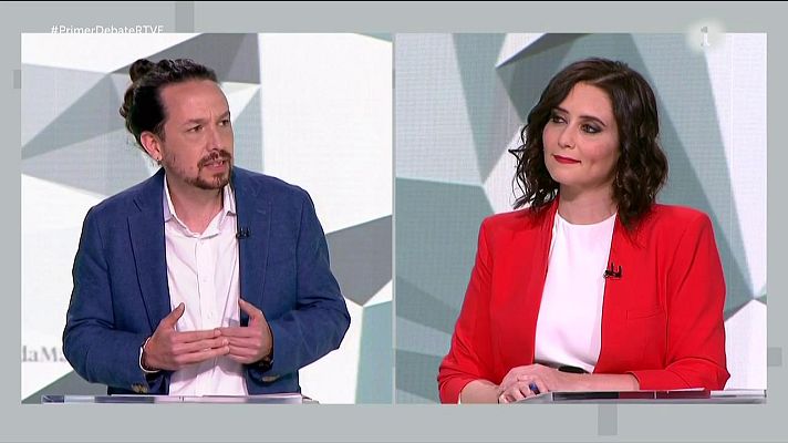 Especiales informativos - Iglesias, a Ayuso: "Mi casa me la pago yo y no me pone un piso de lujo Sarasola"