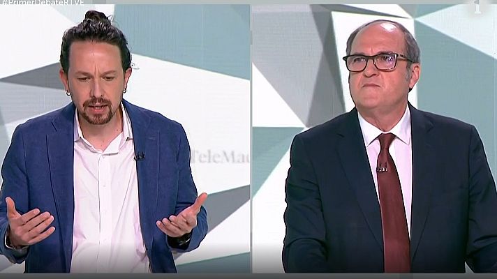 Especiales informativos - Iglesias se enfrenta a Gabilondo por no querer subir los impuestos