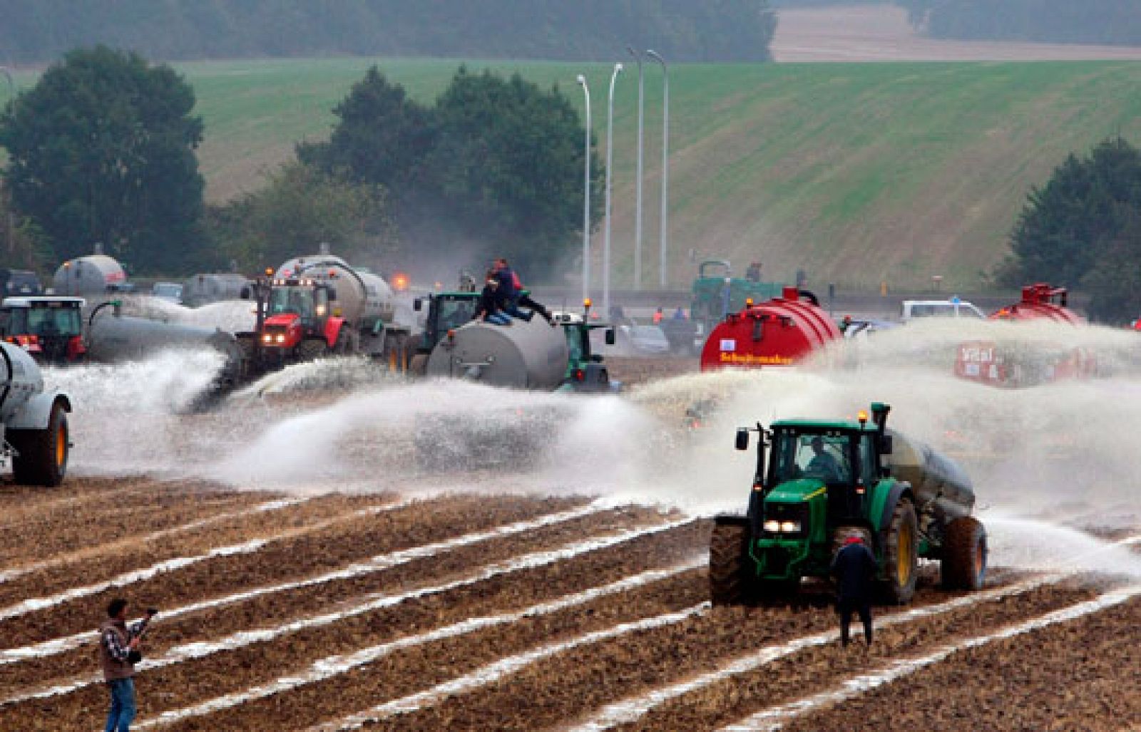 Campos regados de leche