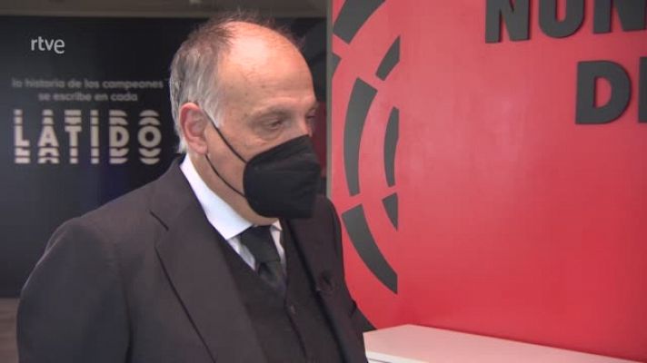 Telediario 1 - Tebas en TVE: "Es inviable una Superliga sin los equipos ingleses"