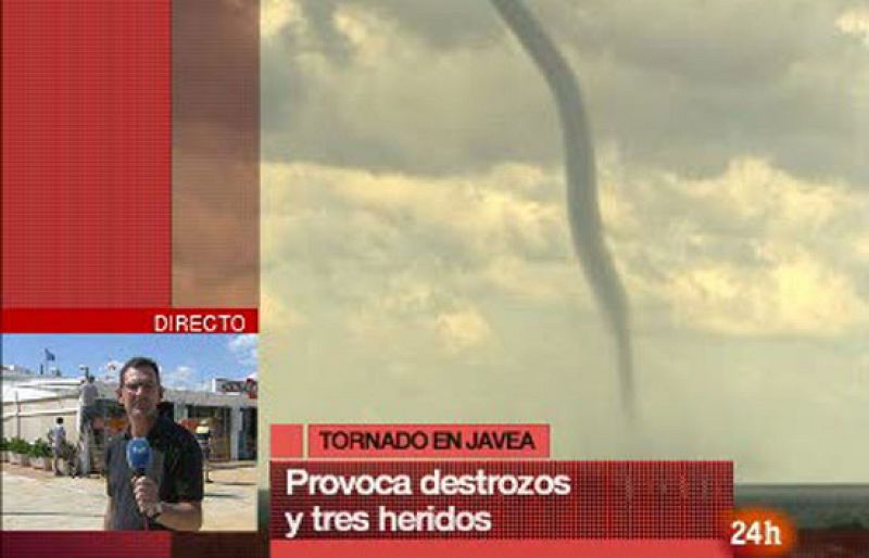 Espectacular tornado en Jávea