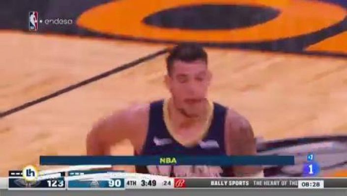 Telediario 1 - Willy Hernángomez logra su mejor actuación con los Pelicans con 18 puntos