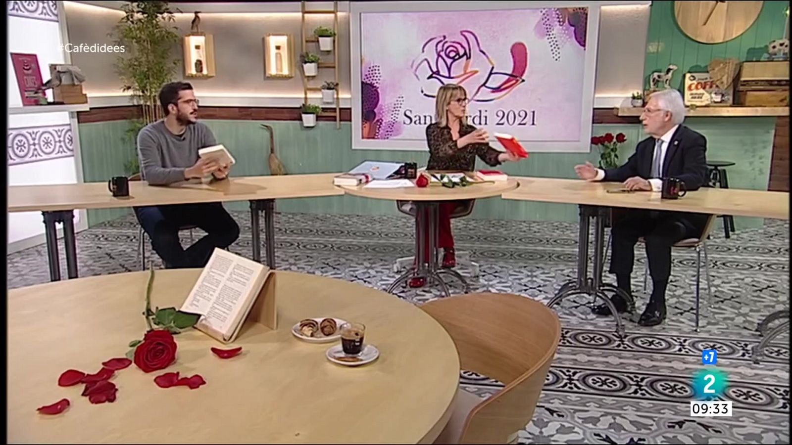 Cafè d'idees | Sant Jordi, Maria Dueñas i Àngels Ponsa - RTVE Catalunya