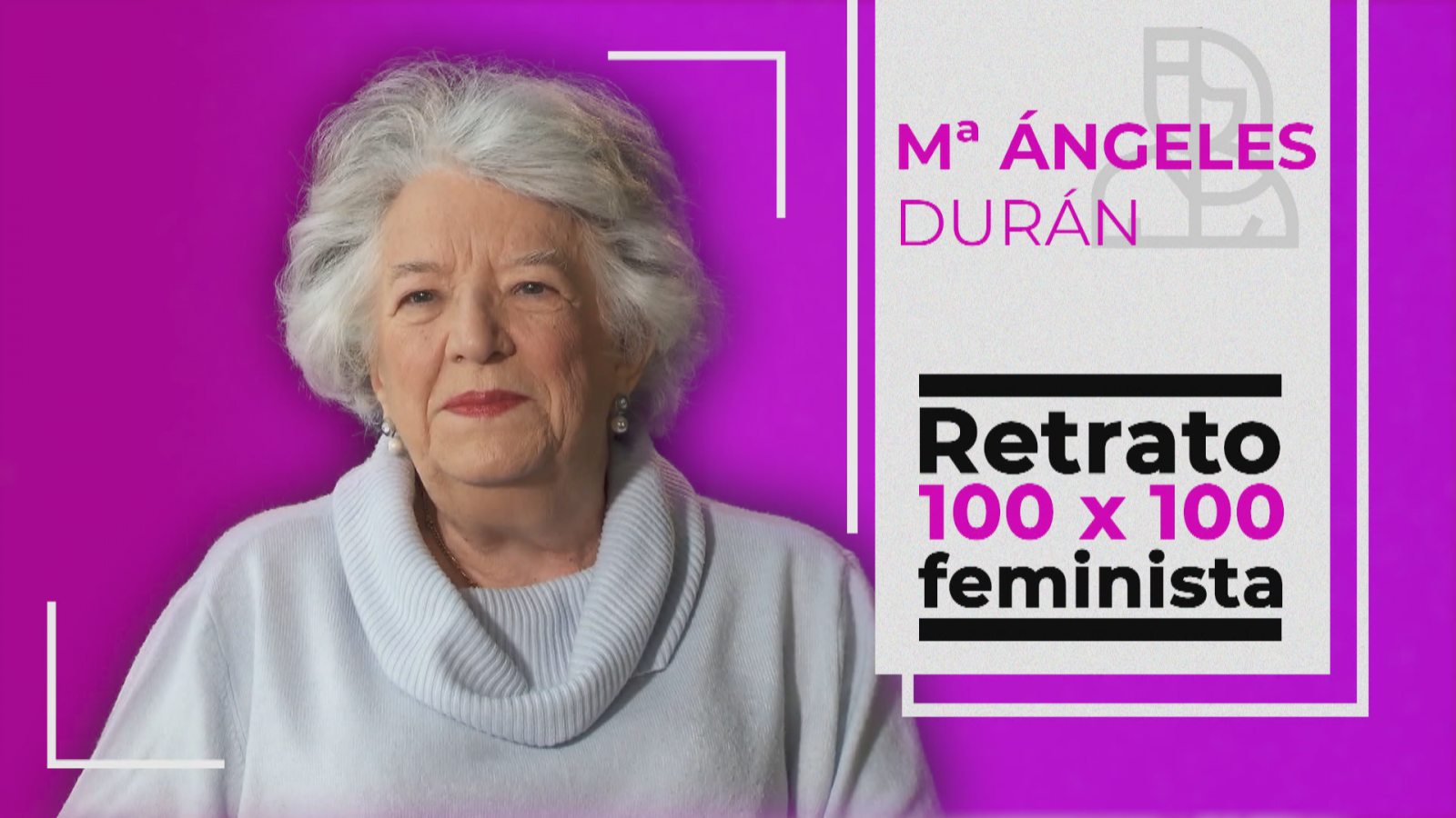 Objetivo Igualdad - Retrato 100x100 feminista: Ángeles Durán, socióloga