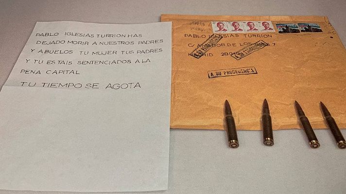 Telediario 1 - La policía científica investiga las cartas con amenazas de muerte a Iglesias, Marlaska y Gámez