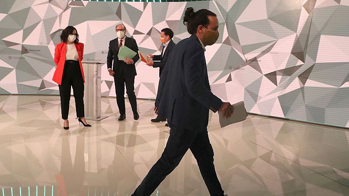 Telediario 1 - La izquierda planta a Vox y no habrá más debates electorales en la campaña del 4M
