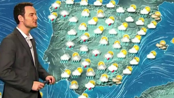 El tiempo - La borrasca Lola dejará este domingo precipitaciones en casi toda la península