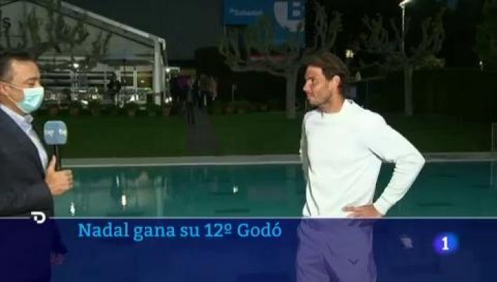 Telediario 1 - Rafa Nadal, en TVE: "Ha sido una sensación bonita poder ganar en casa delante del público"