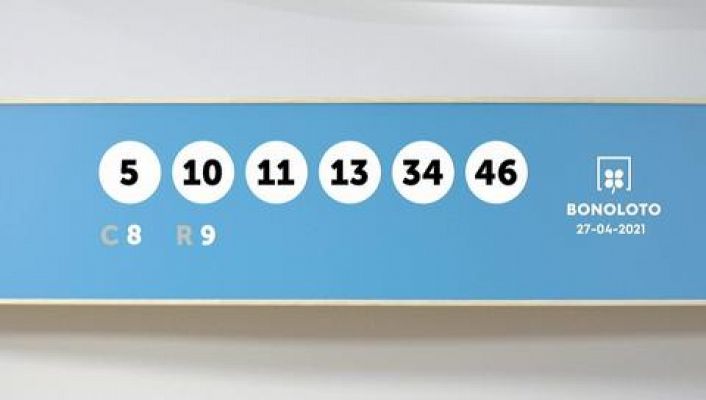 SELAE - Sorteo de la Lotería Bonoloto y Euromillones del 27/04/2021