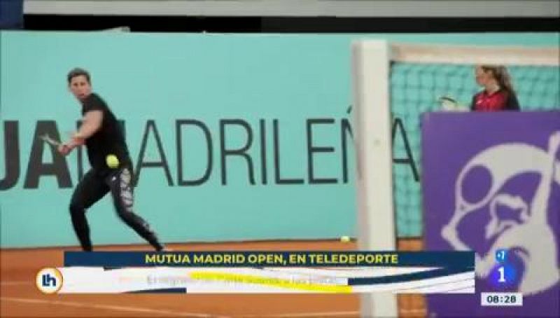 Carla Suárez ultima su puesta a punto en el Mutua Madrid Open
