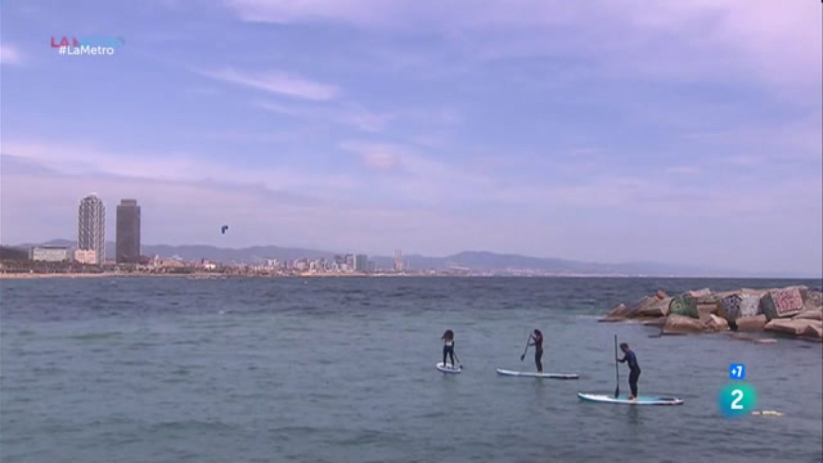 Surfing for science pesca microplàstics que analitza la UB