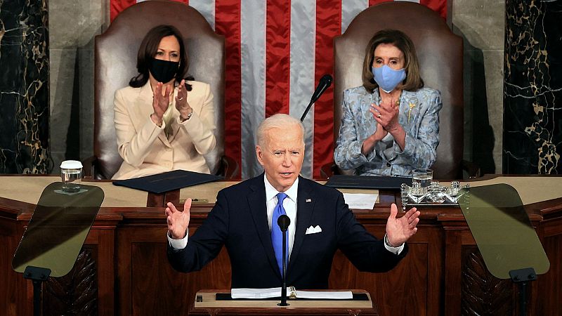 Biden pronuncia su primer discurso ante las dos cámaras del Congreso cuando se cumplen 100 días de su llegada a La Casa Blanca