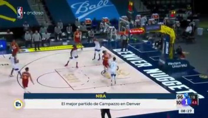 Los Pelicans de Willy Hernangómez caen ante Denver Nuggets donde destacó Campazzo