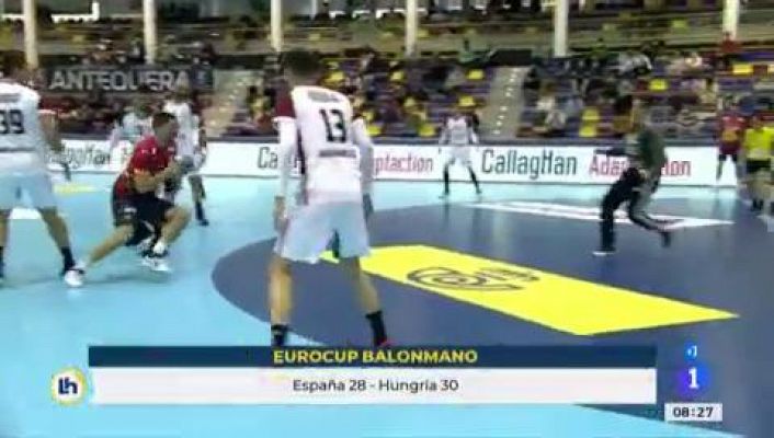 Telediario 1 - Los Hispanos chocan con la Hungría de Mikler