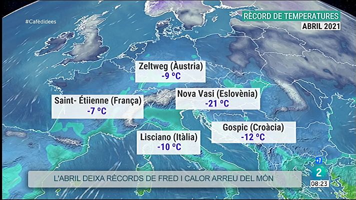 Rècords de fred i calor a l'abril arreu del món