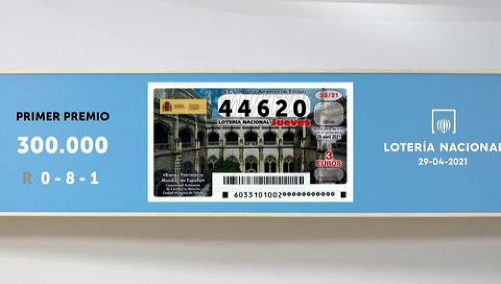 Sorteo de la Lotería Nacional del 29/04/2021 - Ver ahora