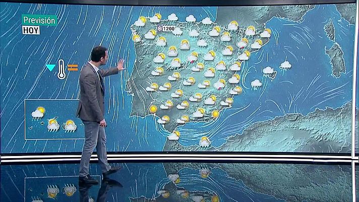 El tiempo - Chubascos en el norte peninsular y área mediterránea
