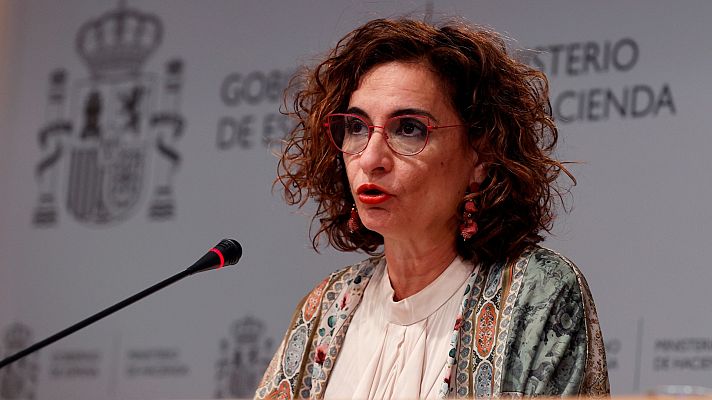 Telediario 1 - La senda de déficit pierde el paso: España empeora su previsión al 8,4 % en 2021