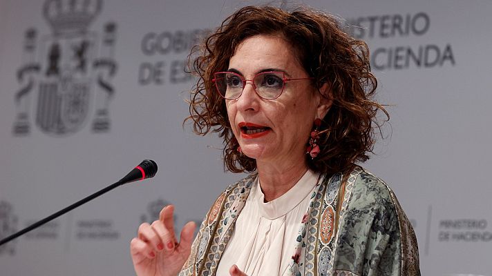 Telediario 1 - El Gobierno empeora la previsión de déficit público hasta el 8,4% del PIB para 2021