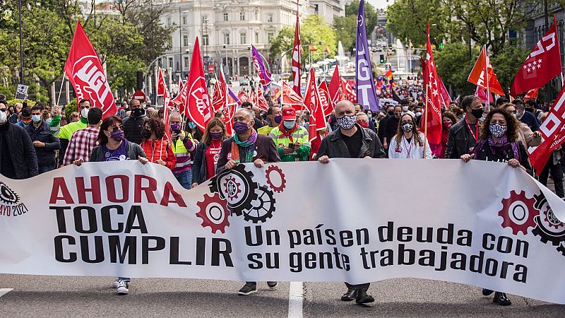 Los sindicatos reclaman mayor justicia social en el Primero de Mayo