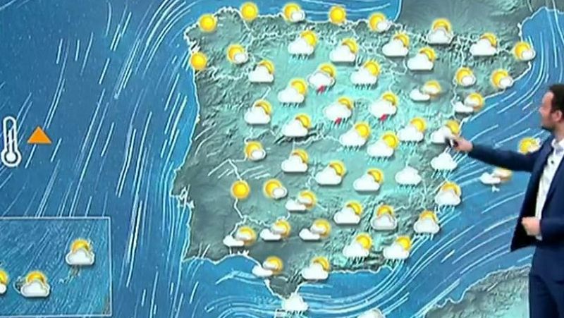 Lluvias en el centro, el norte peninsular y en el Mediterráneo con temperaturas más suaves