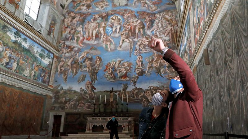 Vídeo: Reabren los Museos Vaticanos en Roma con medidas estrictas