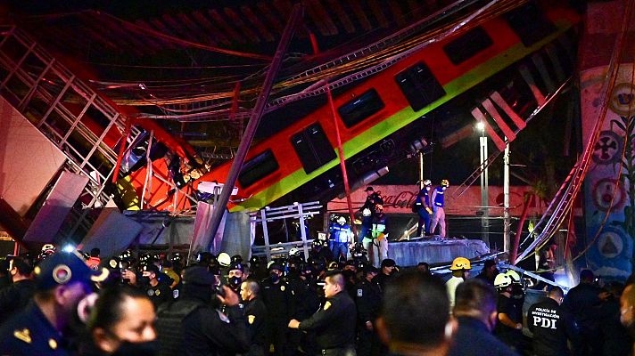 Al menos 20 muertos y más de 70 heridos al desplomarse un metro en Ciudad de México