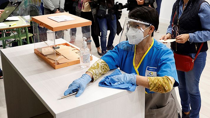 Telediario 1 - Cómo votar en unas elecciones en medio de una pandemia