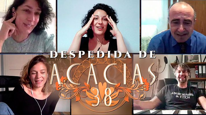 El fin de fiesta de los actores de 'Acacias 38'