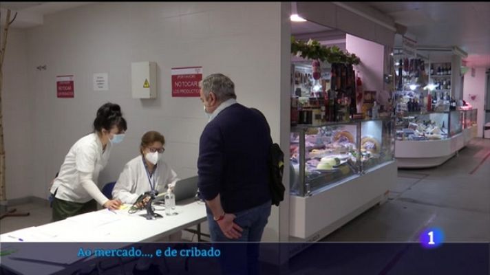 Peixe, froita e PCR nos mercados vigueses