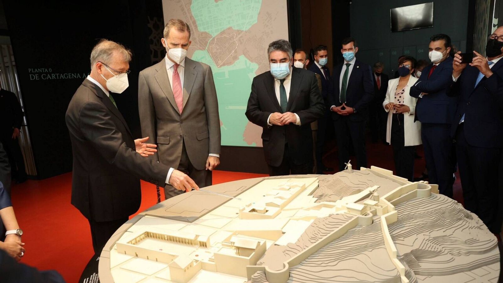 Vídeo sobre el Rey Felipe VI inaugurando el Museo Foro Romano