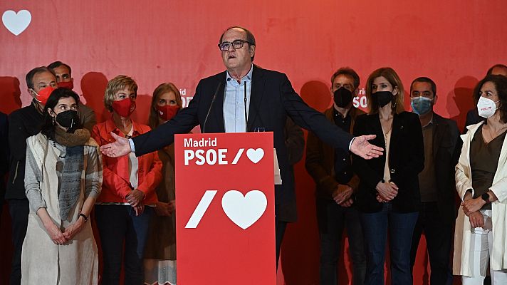 Telediario 1 - El PSOE toca suelo en las elecciones de Madrid y pierde en todo el 'cinturón rojo'