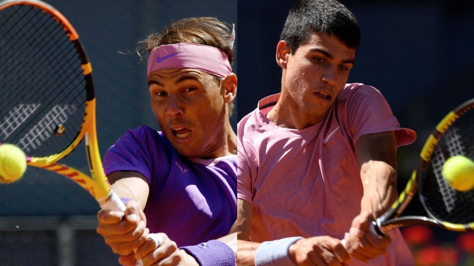 Rafa Nadal vence a Carlos Alcaraz en Madrid