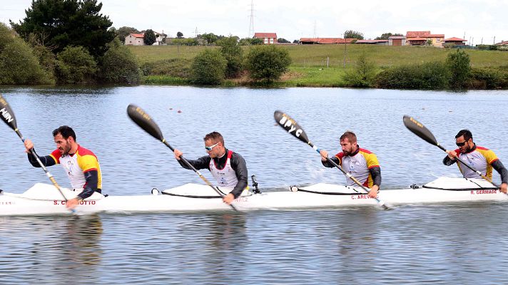 Telediario 1 - El K4 estrena embarcación con la mirada puesta en Tokio
