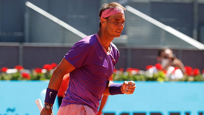 Así ha sido el punto ganador de Rafa Nadal ante Popyrin en el Mutua Madrid Open