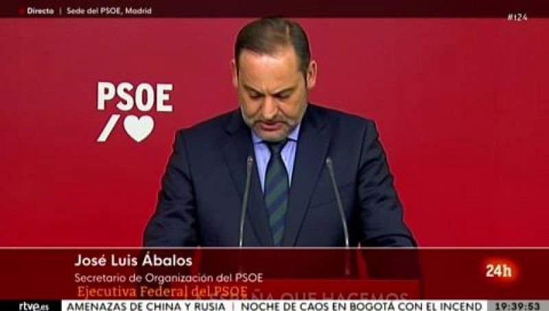 Ábalos anuncia la convocatoria de primarias en Andalucía "ante la posibilidad de que el PP fuerce un anticipo electoral"